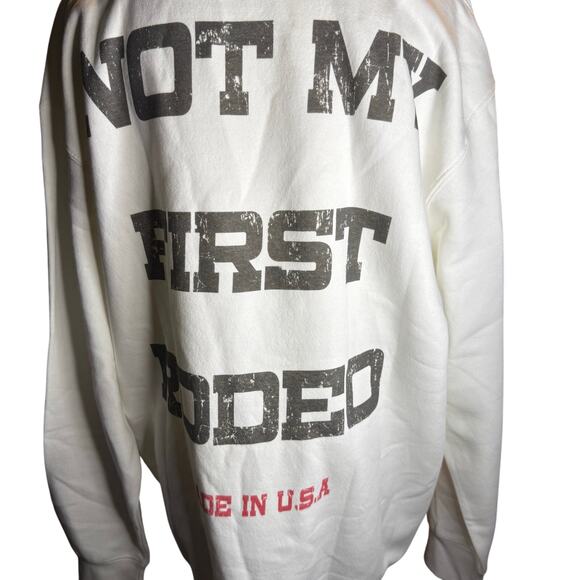 Western Ranch Workwear "Not My First Rodeo" Graphic Sweatshirt, Size XL, NWOT - Picture 1 of 5